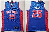 Pistons 25 Derrick Rose Blue Nike Swingman Jersey,baseball caps,new era cap wholesale,wholesale hats